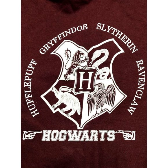 Harry Potter Hogwarts Houses Burgundy Size 14 Sweatshirt - Picture 3 of 5